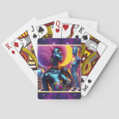 Consensuele Sentry Ken Gage Fantasy Vaporwave Pokerkaarten (Achterkant)
