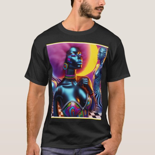 Consensuele Sentry Ken Gage Fantasy Vaporwave T-shirt (Voorkant)