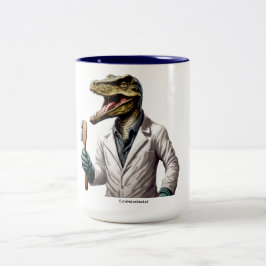 Conservasaurus dinosaurus tweekleurige koffiemok