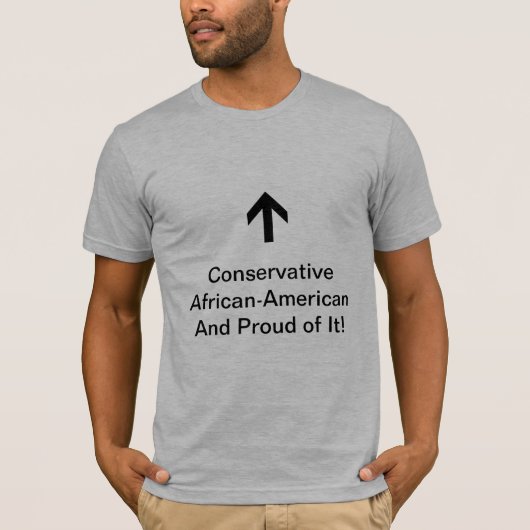 Conservatief Afrikaans-Amerikaans en trots. T-shirt (Voorkant)