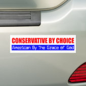 conservatief Amerikaans Bumpersticker (Op auto)