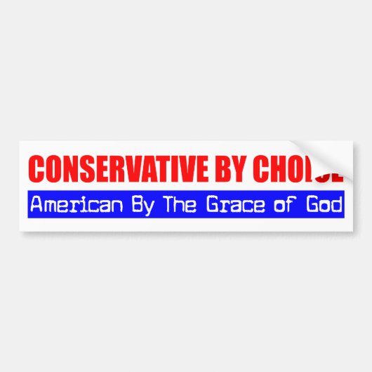 conservatief Amerikaans Bumpersticker (Voorkant)
