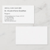 Conservatief, Basis, en Humble Visitekaartje (Voorkant / Achterkant)