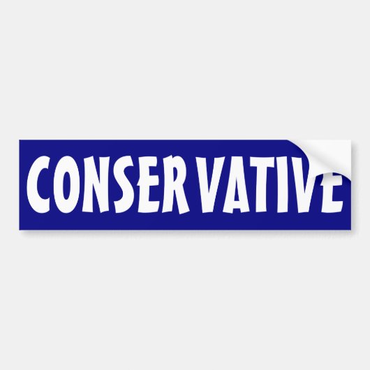conservatief bumpersticker (Voorkant)