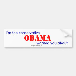conservatief bumpersticker