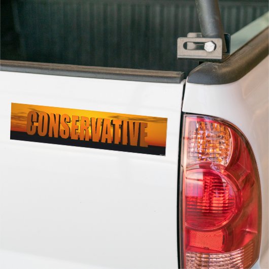 conservatief bumpersticker (Op Truck)