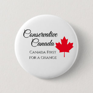 Conservatief Canada. Canada eerst, voor een verand Ronde Button 5,7 Cm
