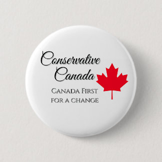 Conservatief Canada. Canada eerst, voor een verand Ronde Button 5,7 Cm