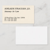 Conservatief Dapper Professional-Visitekaartje Visitekaartje (Voorkant / Achterkant)