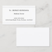 Conservatief, eenvoudig & zakelijk Visitekaartje (Voorkant / Achterkant)