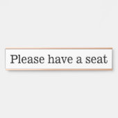 Conservatief en Humble: "Plaats alstublieft een st Deurbordje (Voorkant)