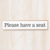 Conservatief en Humble: "Plaats alstublieft een st Deurbordje (Voorkant)