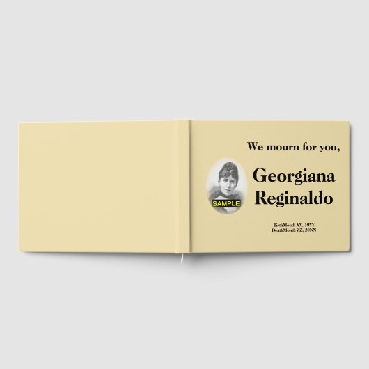 Conservatief en legant begrafenisboeg gastenboek (Volledig)