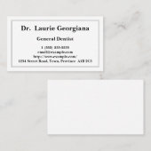 Conservatief-generaal Dentist-Visitekaartje Visitekaartje (Voorkant / Achterkant)