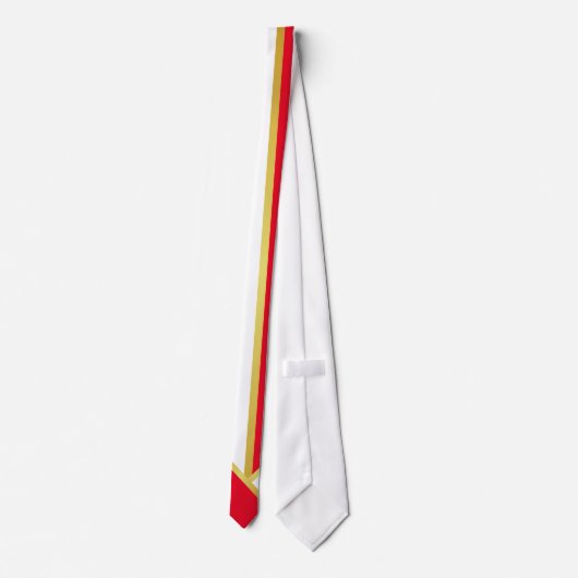 Conservatief Gold Red White Stropdas (Achterkant)