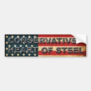 Conservatief hart van staal bumpersticker