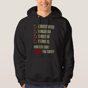 Conservatief Hongaars Christelijk Patriottisch Hoodie
