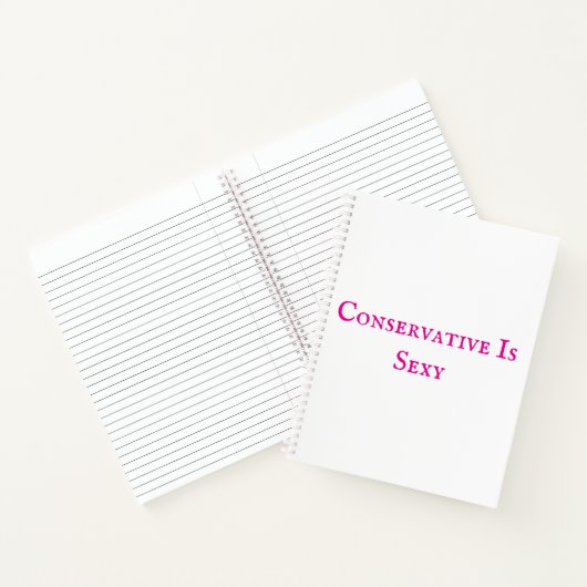 Conservatief is sexy Notitieboek (Binnen)