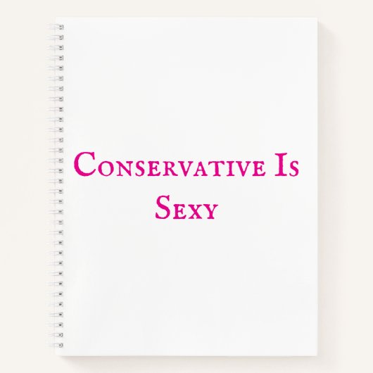 Conservatief is sexy Notitieboek (Voorkant)