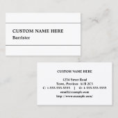 Conservatief, Law Professional Visitekaartje (Voorkant / Achterkant)
