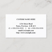 Conservatief, Law Professional Visitekaartje (Achterkant)