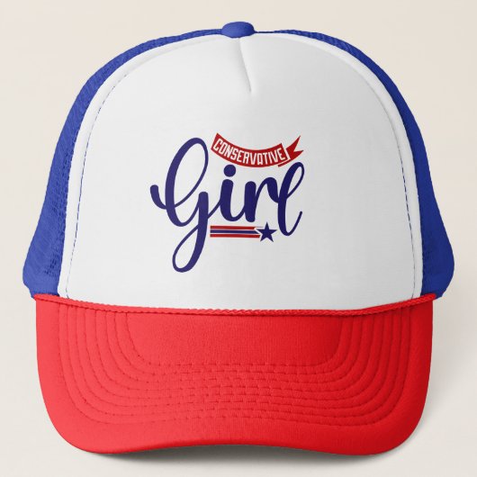 Conservatief meisje trucker pet (Voorkant)