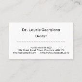 Conservatief, menselijk Visitekaartje (Voorkant)