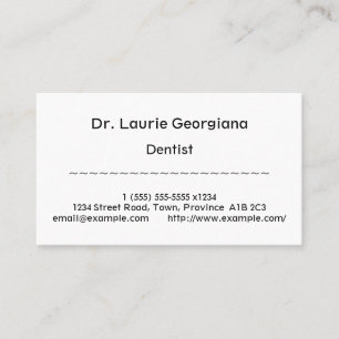 Conservatief, menselijk Visitekaartje