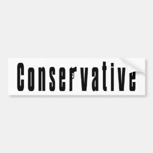 conservatief met een Pistool Bumpersticker