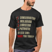 Conservatief Moldavisch Christelijk Patriottisch T-shirt (Voorkant)