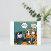 Conservatief Nieuws Grappige Cartoon Briefkaart (Staand voorkant)
