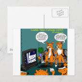 Conservatief Nieuws Grappige Cartoon Briefkaart (Voorkant / Achterkant)