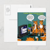 Conservatief Nieuws Grappige Cartoon Briefkaart (Voorkant / Achterkant)