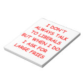 conservatief notitieblok (Linkerzijde)