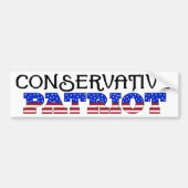Conservatief Patriot Bumpersticker (Voorkant)