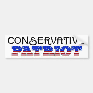 Conservatief Patriot Bumpersticker