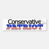 Conservatief Patriot Bumpersticker (Voorkant)