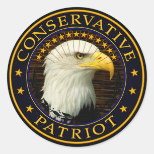 Conservatief Patriot Ronde Sticker