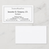 Conservatief, professioneel Visitekaartje (Voorkant / Achterkant)