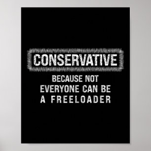 Conservatief Republikeins T-shirt Anti Liberale Fr Poster