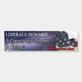 Conservatief Storm stijgend 1 Bumpersticker (Voorkant)