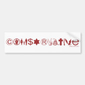 Conservatief symbool bumpersticker (Voorkant)
