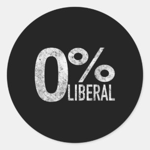 Conservatief van ontwerp T-shirt bedrijf Anti Libe Ronde Sticker