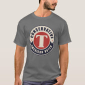 Conservatieve Amerikaanse kiezer T-shirt (Voorkant)
