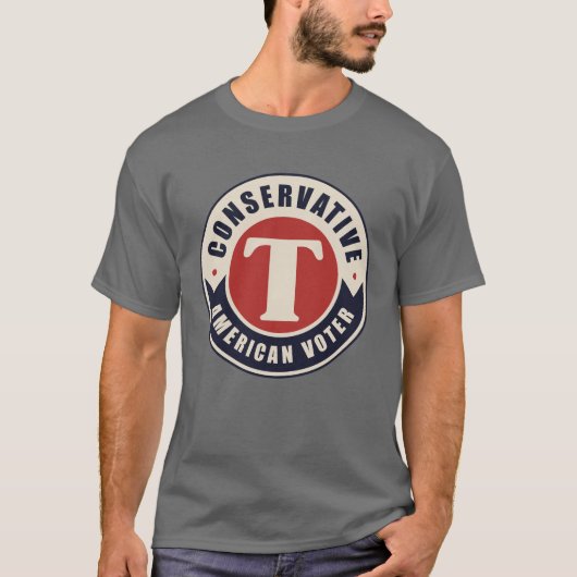 Conservatieve Amerikaanse kiezer T-shirt (Voorkant)