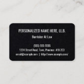 Conservatieve barrister bij het Visitekaartje van  (Voorkant)