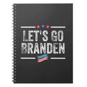 conservatieve Branden, grappige anti-biden T-shirt Notitieboek