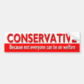 CONSERVATIEVE Bumpersticker (Voorkant)