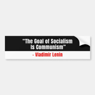 Conservatieve bumpersticker anti-socialisme