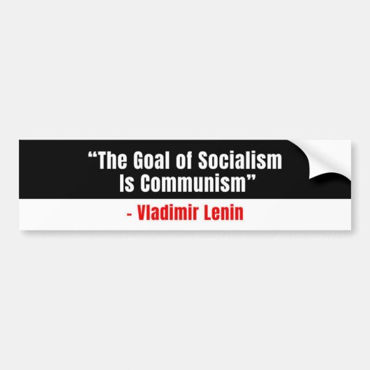 Conservatieve bumpersticker anti-socialisme (Voorkant)
